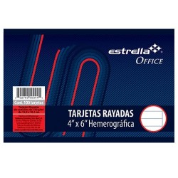 FICHA HEMEROGRAFICAS 4X6 100PZ