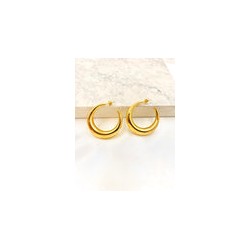 Arracada Luna Bombacha 35mm Acero