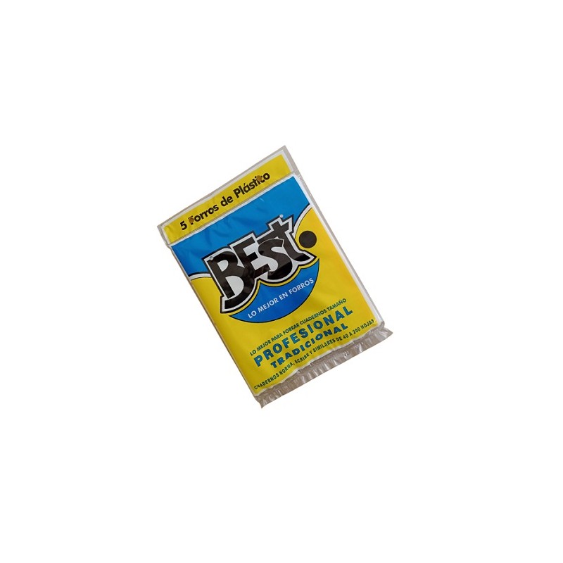 FORRO PARA CUADERNO PROFESIONAL BEST 5PZ