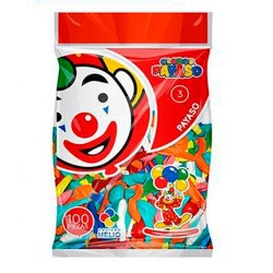 GLOBO REDONDO No.3 SURTIDO 100PZ