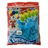 GLOBO DECORATOR 12 AZUL CIELO 100PZ