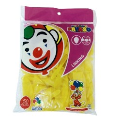 GLOBO LINKING TRANSPARENTES 50PZ