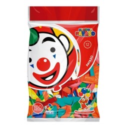 GLOBO REDONDO NO.12 SURTIDO 100PZ