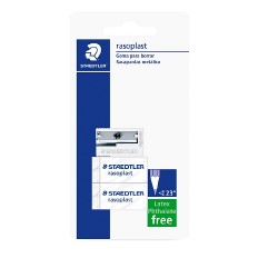 GOMA SINTETICA 2 PZ+ 1 SACAPUNTAS DE METAL 3PZ