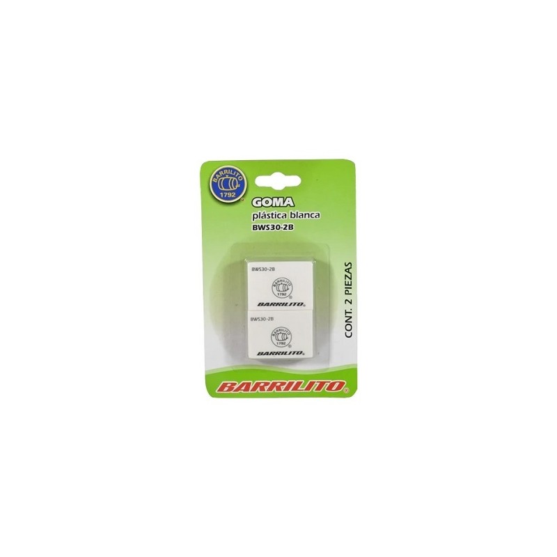 GOMA BLANCA SINTETICA 2PZ