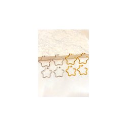 Arracada Estrella Silueta Acero