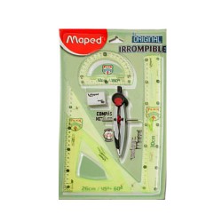 JUEGO DE GEOMETRIA IRROMPIBLE STOP CON COMPAS