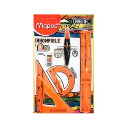 JUEGO DE GEOMETRIA FLUORES IRROMPIBLE