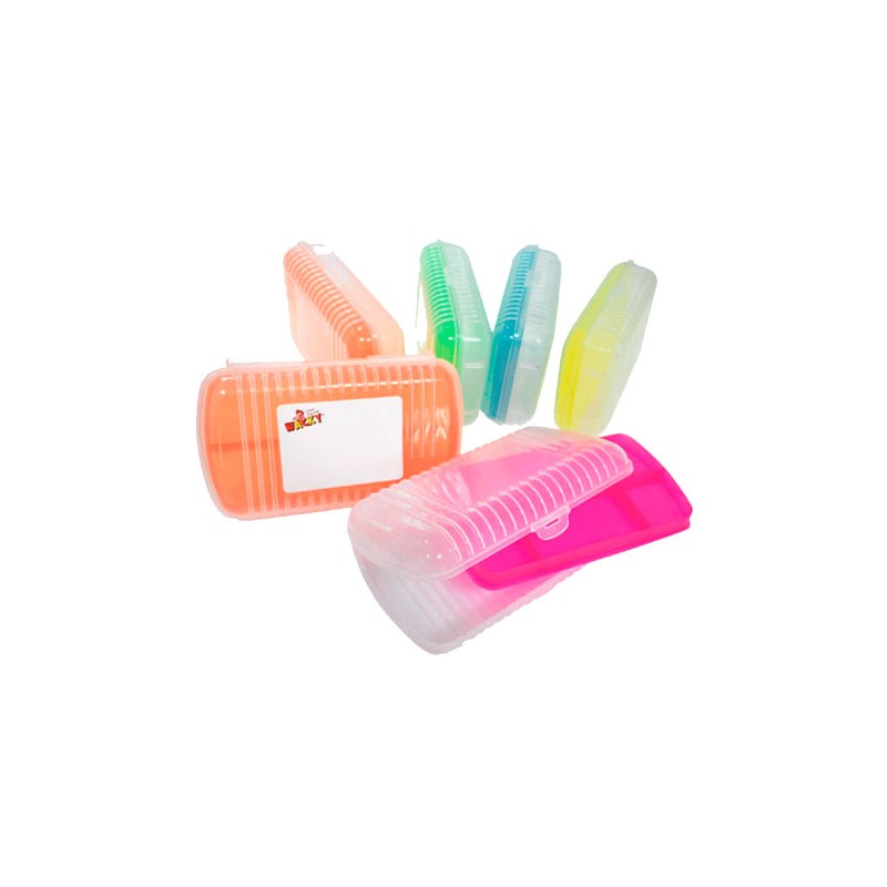 LAPICERA PLASTICO CHAROLA WACKY BOX 23.5X14.5X6.5CM
