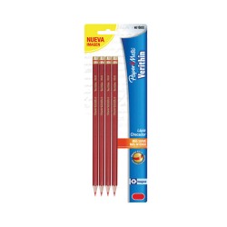 LAPIZ CHECADOR VERITHIN ROJO 4PZ
