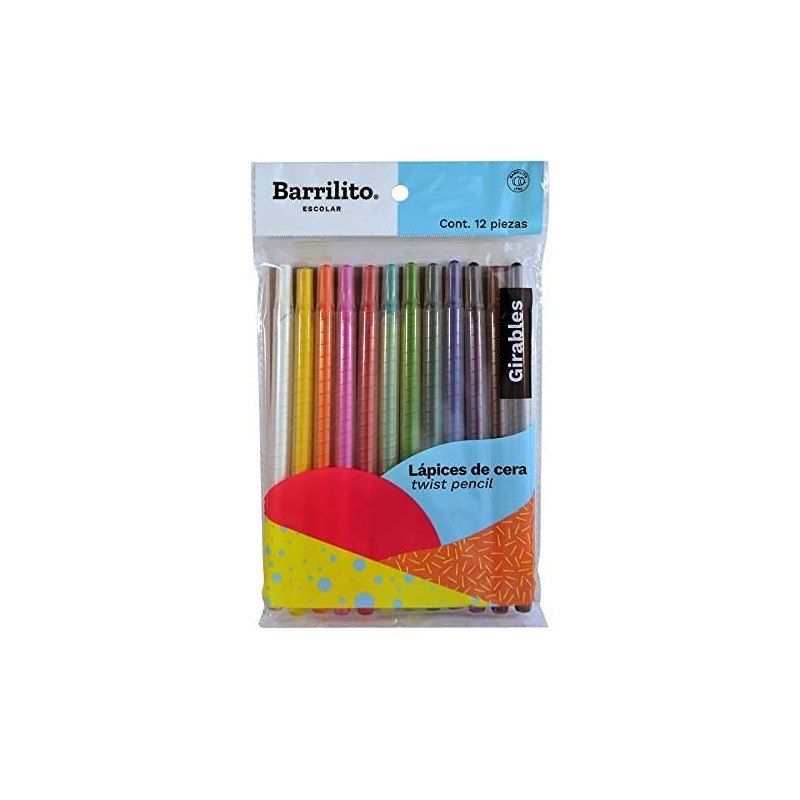 LAPIZ DE COLOR GIRABLE 12 PZ