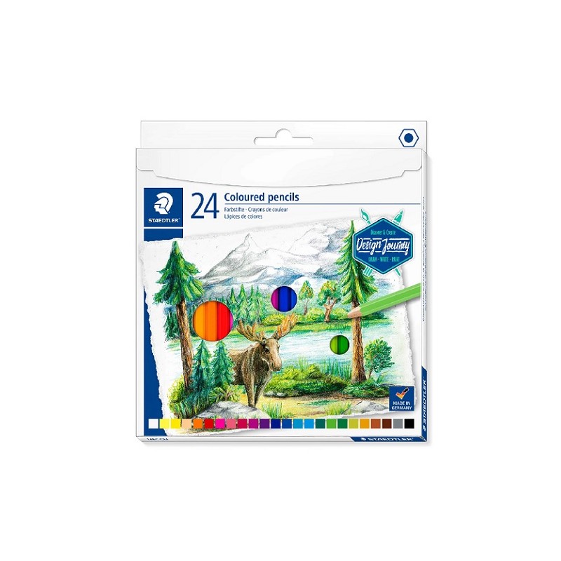 LAPIZ DE COLOR HEXAGONAL 24 PZ