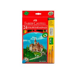 LAPIZ DE COLOR HEXAGONAL 24PZ