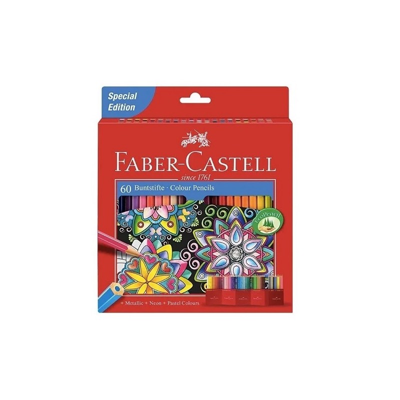 LAPIZ DE COLOR HEXAGONAL 60PZ