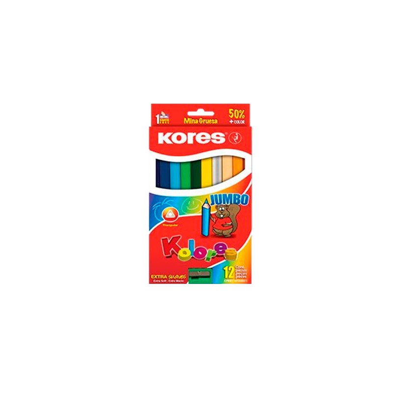 LAPIZ DE COLOR JUMBO 12PZ