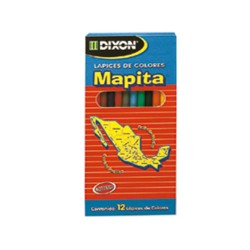 LAPIZ DE COLOR LARGO MAPITA 12PZ