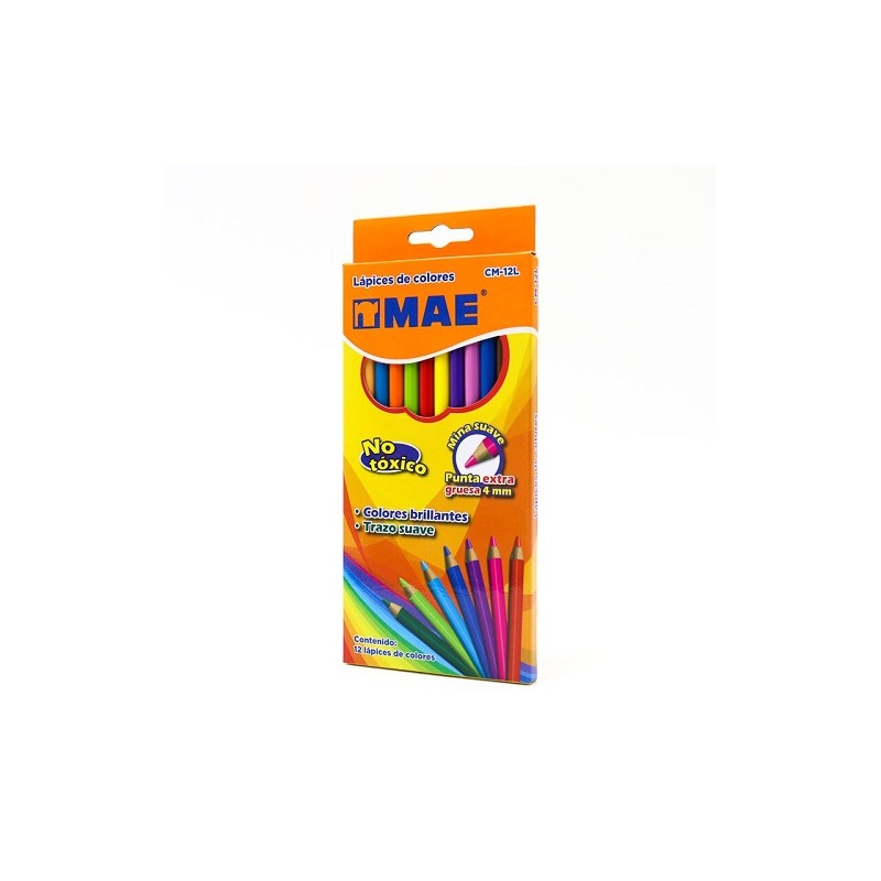 LAPIZ DE COLOR JUMBO TRIANGULAR 12PZ