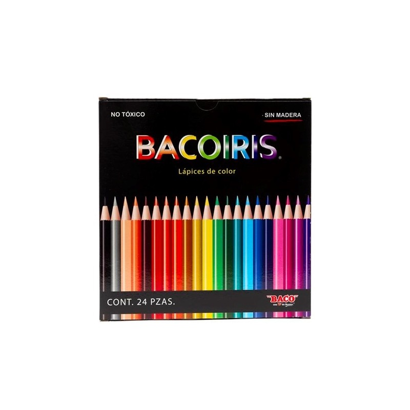 LAPIZ DE COLOR LARGOS BACOIRIS 24PZ