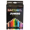 LAPIZ DE COLOR LARGOS JUMBO BACOIRIS 12PZ