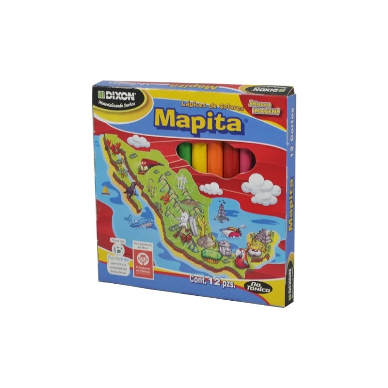 LAPIZ DE COLOR MAPITA CORTO 12PZ