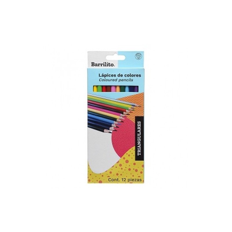 LAPIZ DE COLOR TRIANGULAR 12PZ