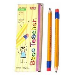 LAPIZ ENTRENADOR BACOTEACHER AMARILLO 10PZ