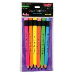 LAPIZ ENTRENADOR BACOTEACHER NEON 6PZ