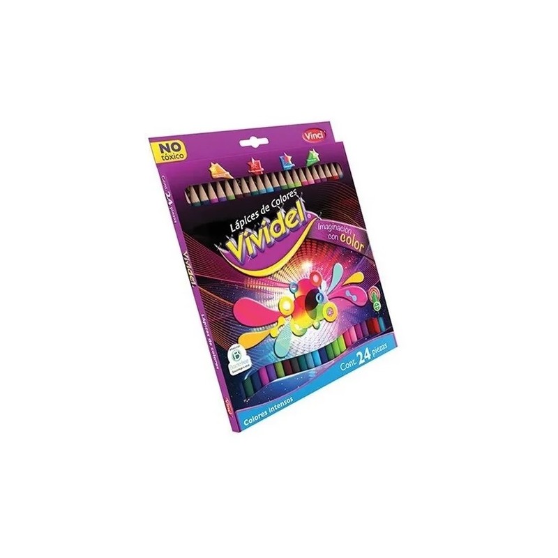 LAPIZ DE COLOR VIVIDEL 24 PZ