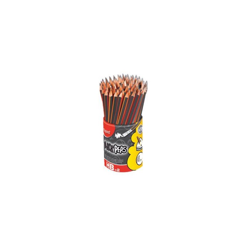 LAPIZ DE GRAFITO 2 BLACK PEPS TRIANGULAR 72PZ