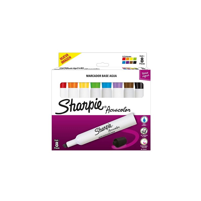MARCADOR ACUACOLOR 8PZ
