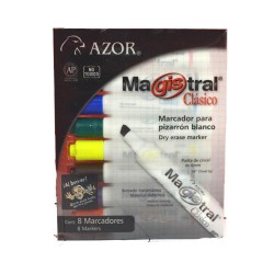 MARCADOR PARA PIZARRON CLASICO SURTIDO 8PZ