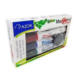 MARCADOR PARA PIZARRON CON AROMA SURTIDO 4PZ