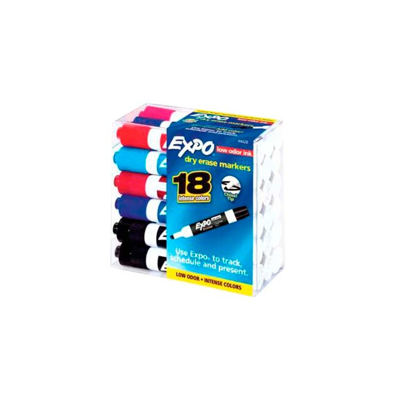 MARCADOR PARA PIZARRON EXPO SURTIDO 18PZ