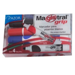 MARCADOR PARA PIZARRON GRIP 4PZ