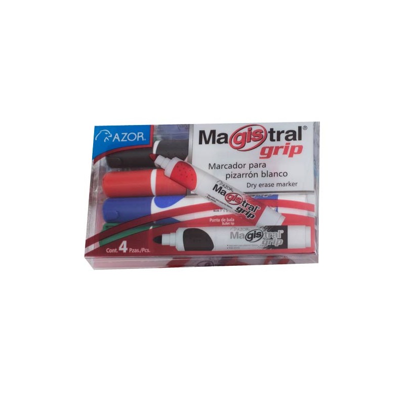 MARCADOR PARA PIZARRON GRIP 4PZ