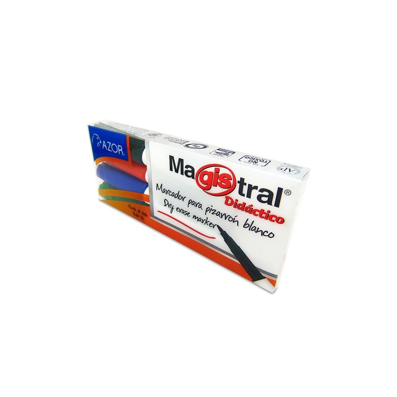 MARCADOR PARA PIZARRON PUNTO FINO DIDAC 4PZ