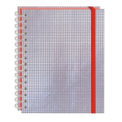 LIBRETA BOOK PORTOFINO METALICO ROMBOS 100H