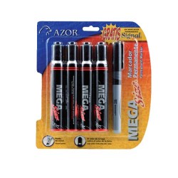MARCADOR PERMANENTE MEGA SIZE NG 4PZ