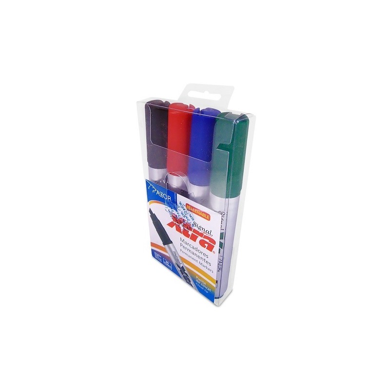 MARCADOR PERMANENTE XTRA SURT 4PZ
