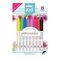 MARCADOR PUNTO FINO 8 PZ