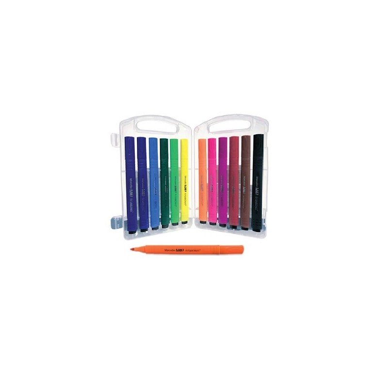 MARCADORES DE AGUA TRIANGULAR SURTIDO 12PZ