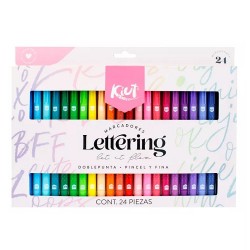 MARCADORES PUNTA PINCEL 24 PZAS