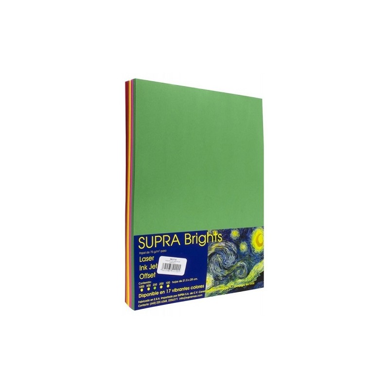 PAPEL BRIGHT CARTA C/250 HJS