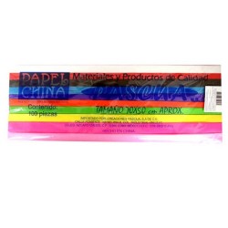 PAPEL CHINA SURT 70X50 CM 100 PZS