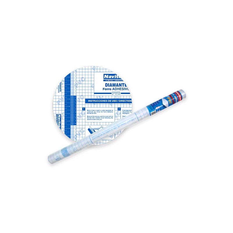 PLASTICO ADHESIVO PVC DIAMANTE 45CMX10M