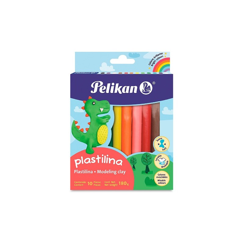 PLASTILINA EN BARRA SURT 10PZ