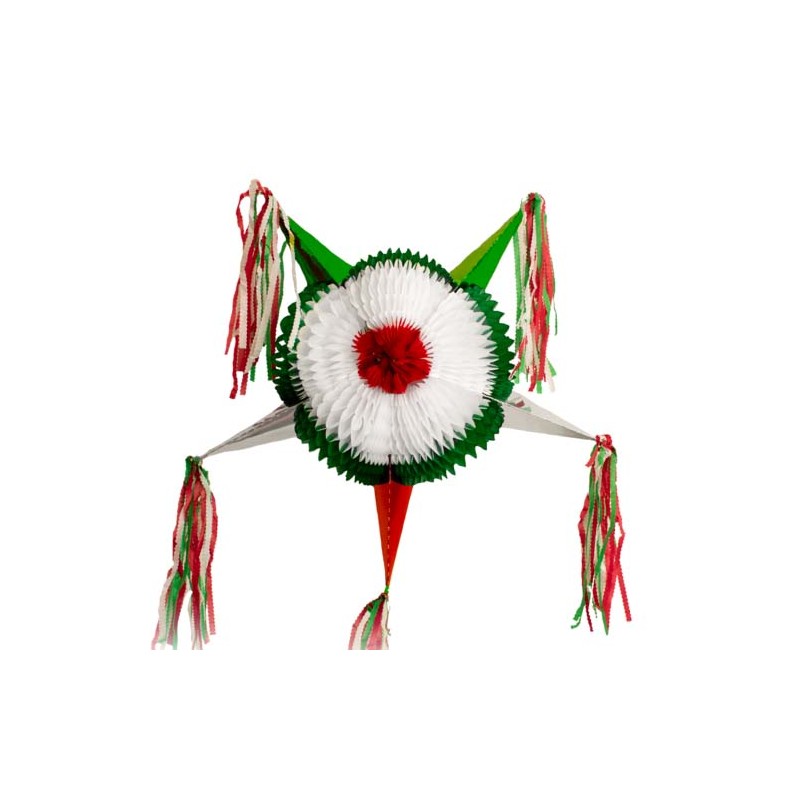 PIÑATA ESTRELLA TRICOLOR