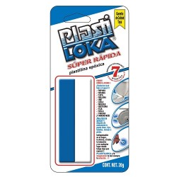 PLASTILOKA EPOXICA AZUL 20GR