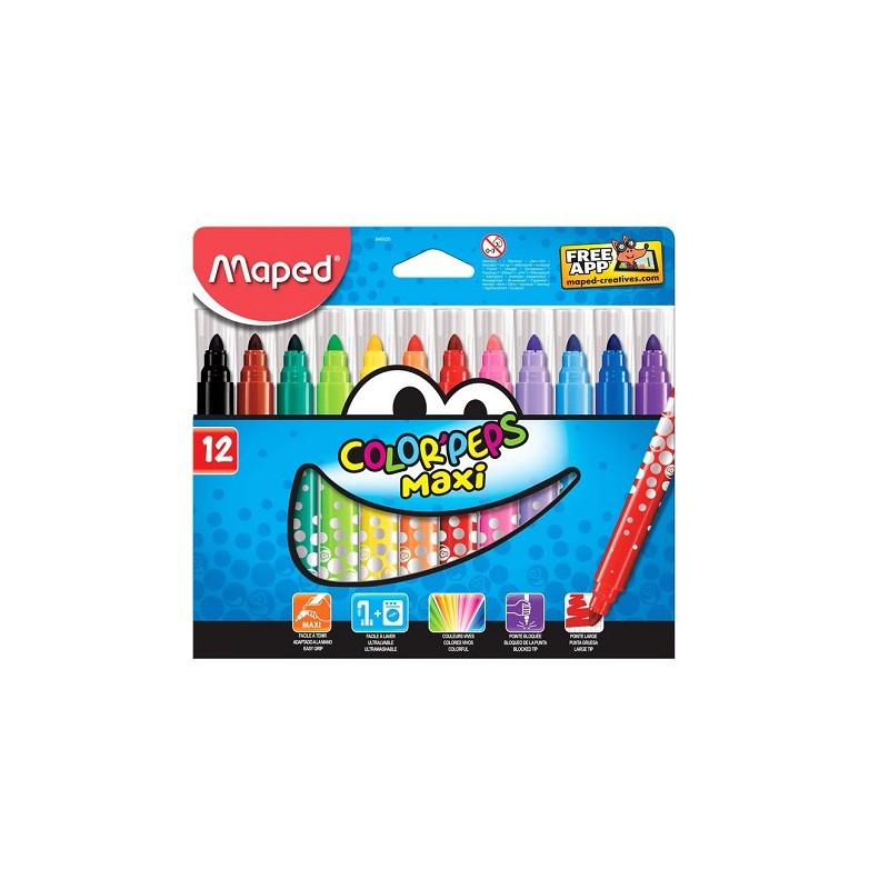 PLUMON COLOR PEP´S MAXI 12PZ