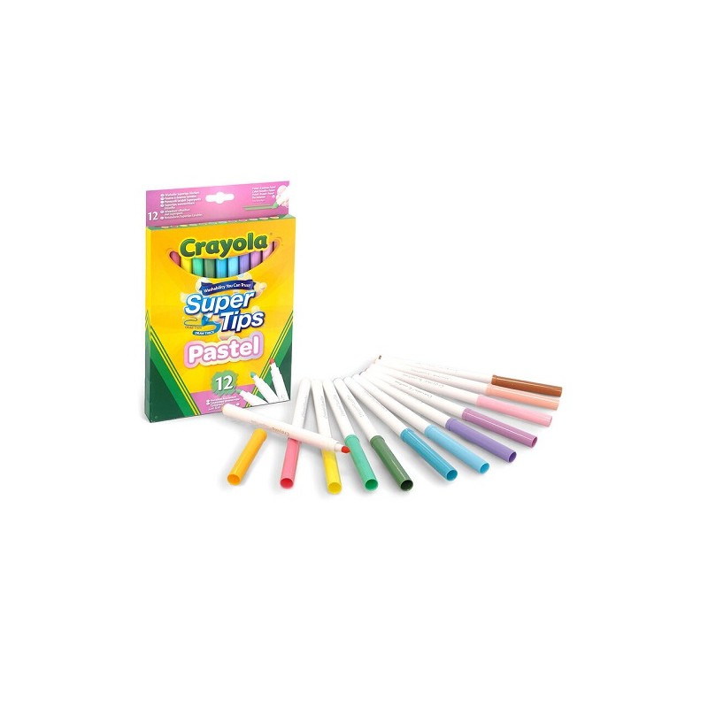 PLUMON AGUA COLOR PASTEL SUPER TIPS 12PZ